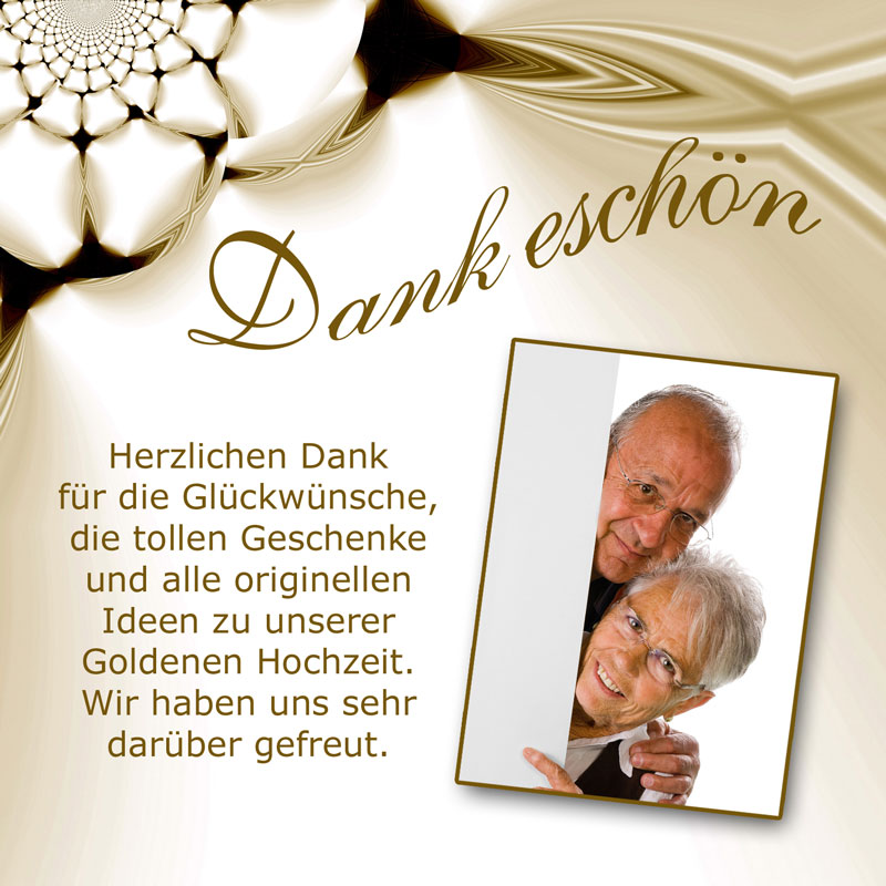 Dankeskarten Danksagungen Zur Goldenen Hochzeit Dankeskarten Shop