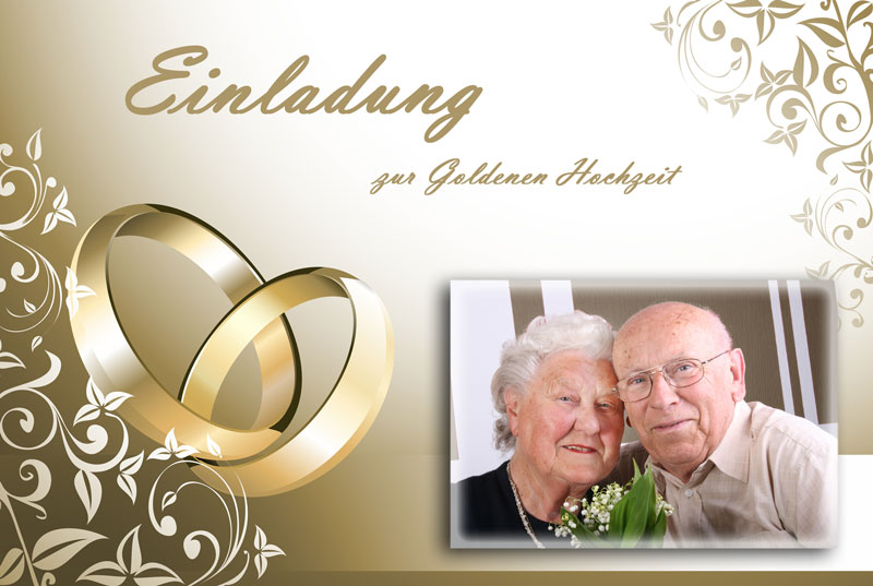 Einladungskarten Zur Goldenen Hochzeit