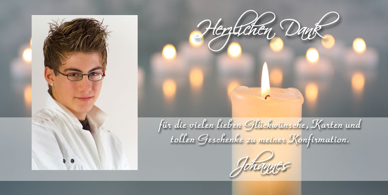 Dankeskarten &amp; Danksagungen Kommunion &amp; Konfirmation