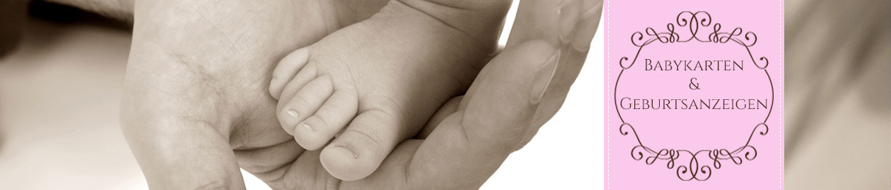 Geburt - Babyfuß in Männerhand