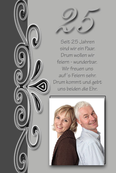 Einladung Einladungskarten Silberhochzeit Dankeskarten Shop